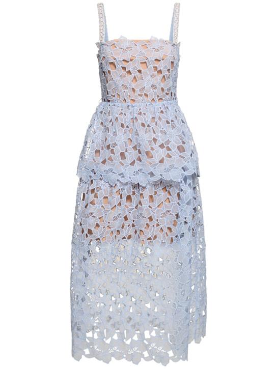 Luisaviaroma Vestito midi in organza di pizzo