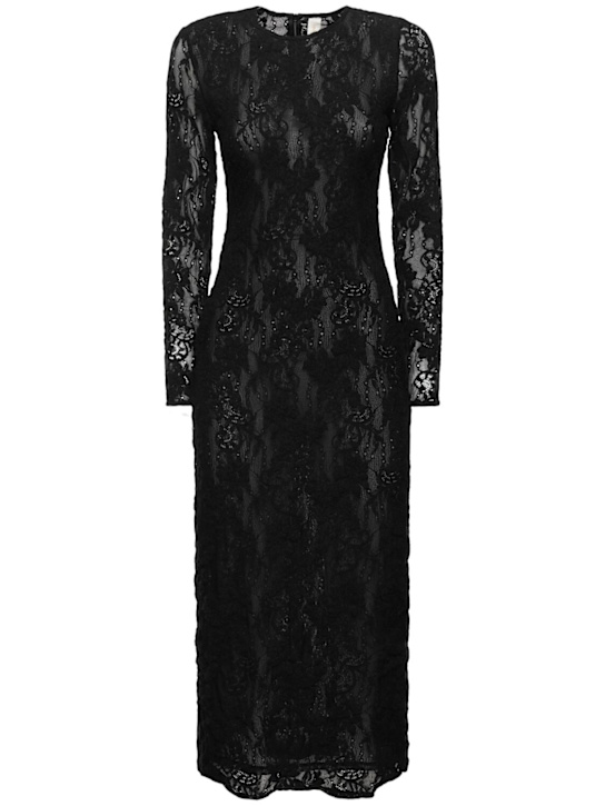 Luisaviaroma Vestito midi in pizzo stretch