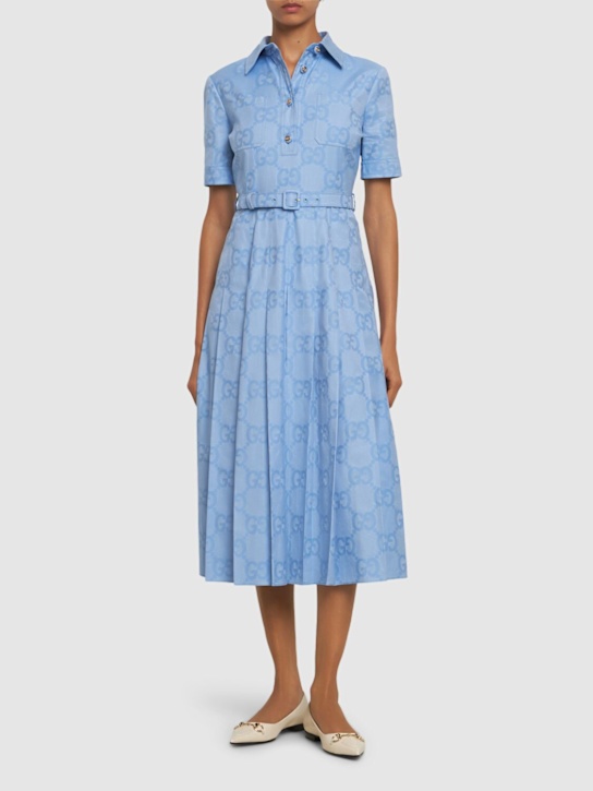 Luisaviaroma Vestito Midi In Popeline Di Cotone