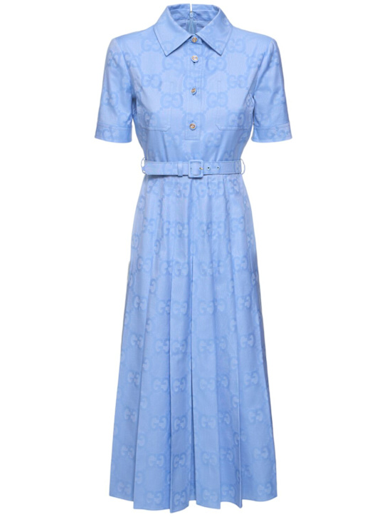 Luisaviaroma Vestito midi in popeline di cotone