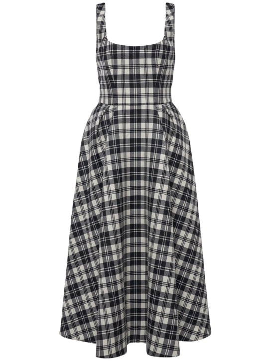 Luisaviaroma Vestito midi in tartan di lana