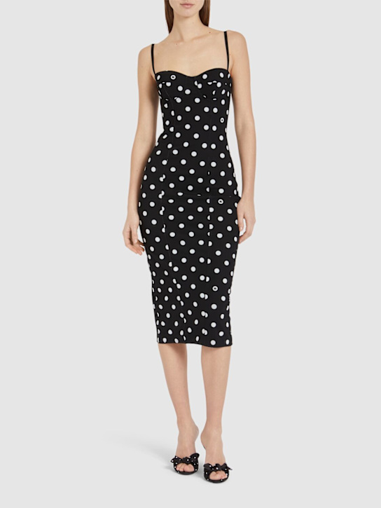 Luisaviaroma Vestito Midi Stampa A Pois