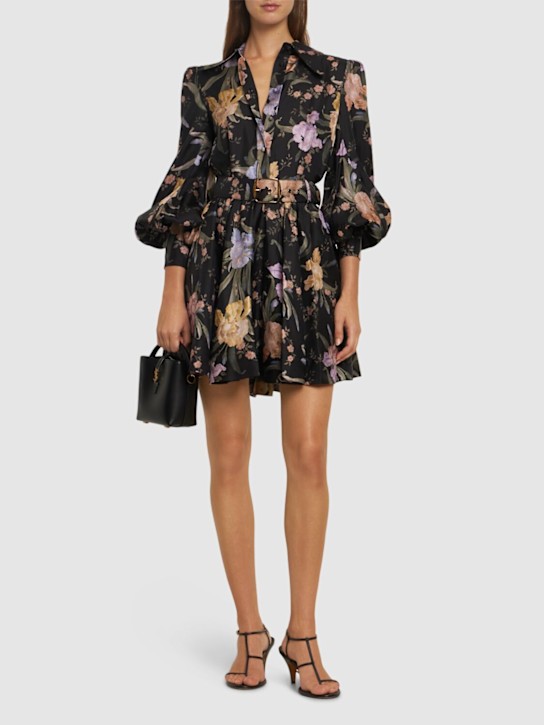 Luisaviaroma Vestito Mini Eden In Seta Con Cintura