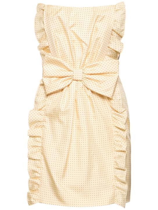 Luisaviaroma Vestito mini in seta a pois