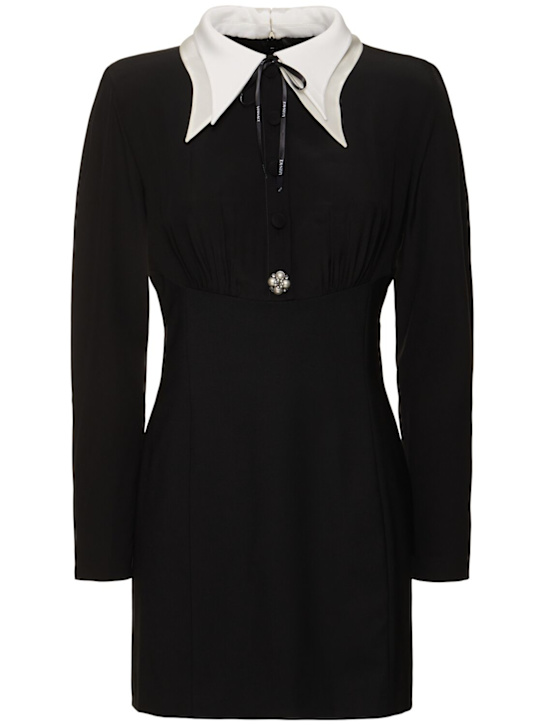 Luisaviaroma Vestito mini in seta crêpe de chine
