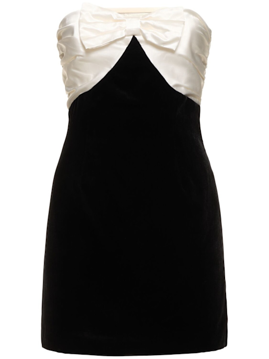 Luisaviaroma Vestito senza spalline in velluto