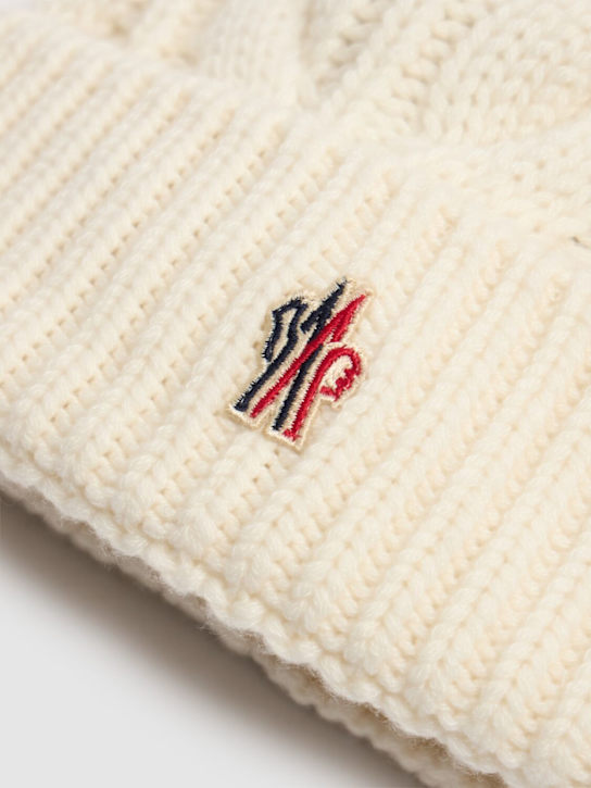 Luisaviaroma Virgin Wool Blend Beanie W/ Pompom
