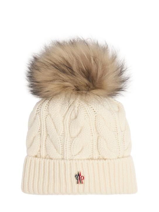 Luisaviaroma Virgin wool blend beanie w/ pompom