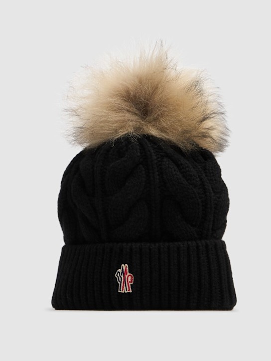 Luisaviaroma Virgin Wool Blend Beanie W/ Pompom