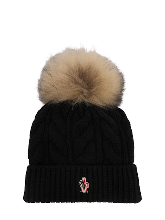 Luisaviaroma Virgin wool blend beanie w/ pompom
