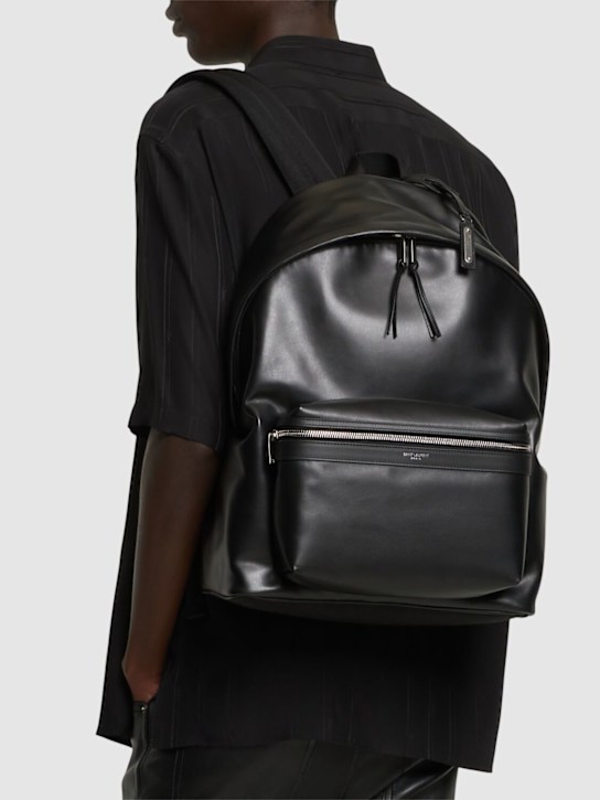 Luisaviaroma Zaino City In Pelle Con Logo