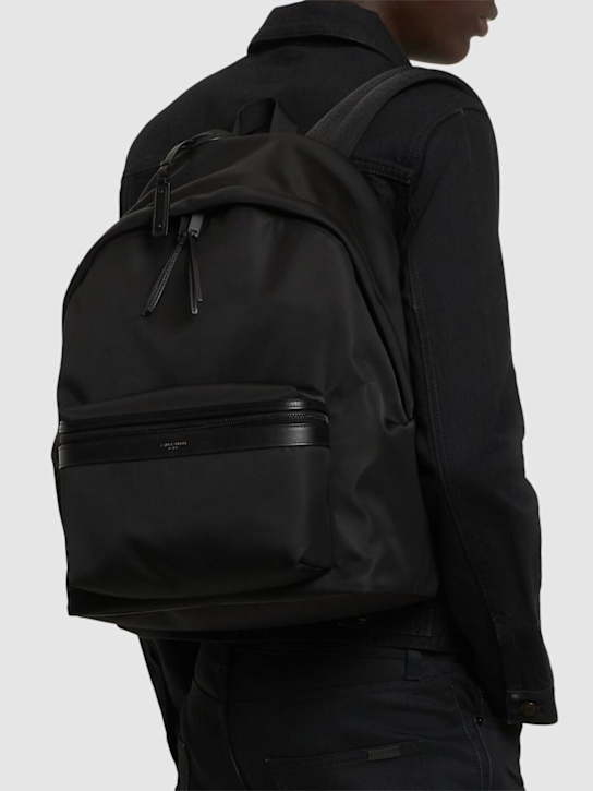 Luisaviaroma Zaino In Nylon Monogram E Pelle