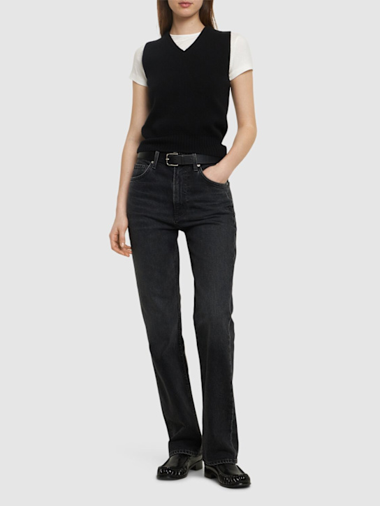 Luisaviaroma Zurie High Rise Denim Straight Jeans
