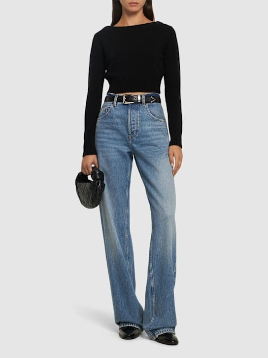 Luisaviaroma Maglia Angry Cropped In Misto Lana A Costine