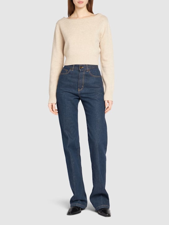 Luisaviaroma Maglia Angry Cropped In Misto Lana A Costine