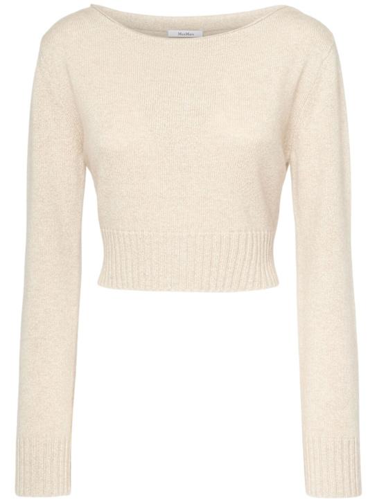 Luisaviaroma Maglia Angry cropped in misto lana a costine