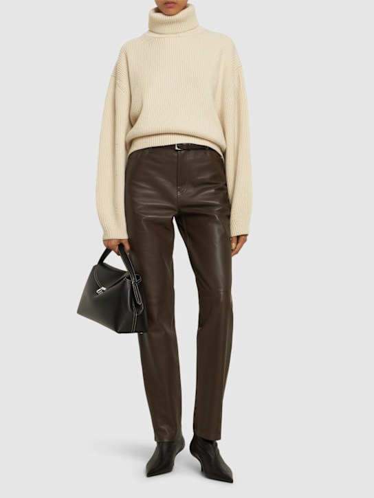 Luisaviaroma Maglia Collo Alto In Misto Lana A Costine