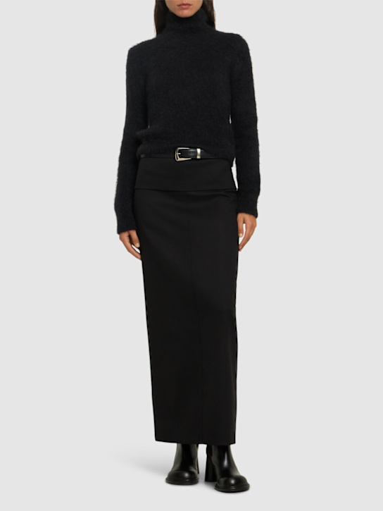 Luisaviaroma Maglia Collo Alto In Misto Mohair Pettinato