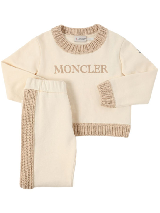 Luisaviaroma Maglia e pantaloni in misto cotone con logo