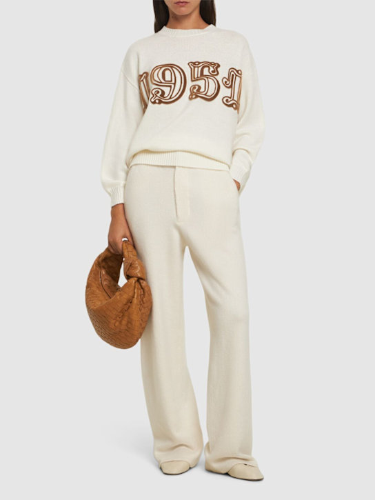 Luisaviaroma Maglia Fido In Lana E Cashmere Con Logo