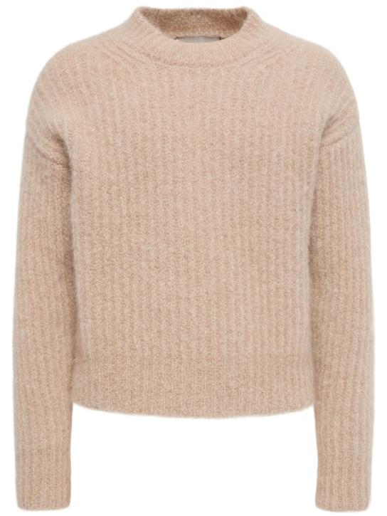 Luisaviaroma Maglia girocollo in misto mohair a costine