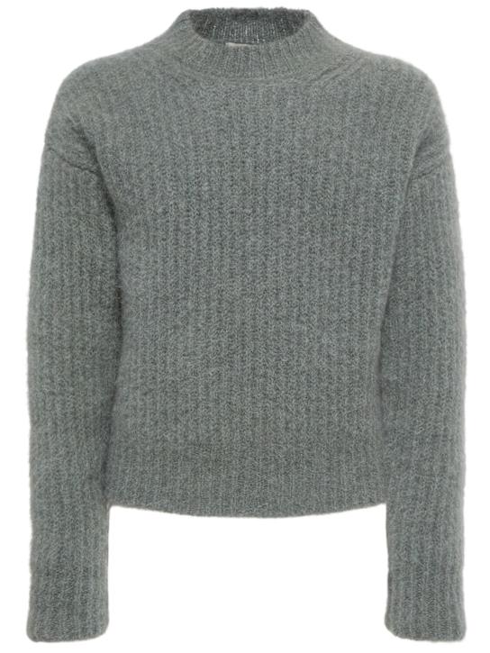 Luisaviaroma Maglia girocollo in misto mohair a costine