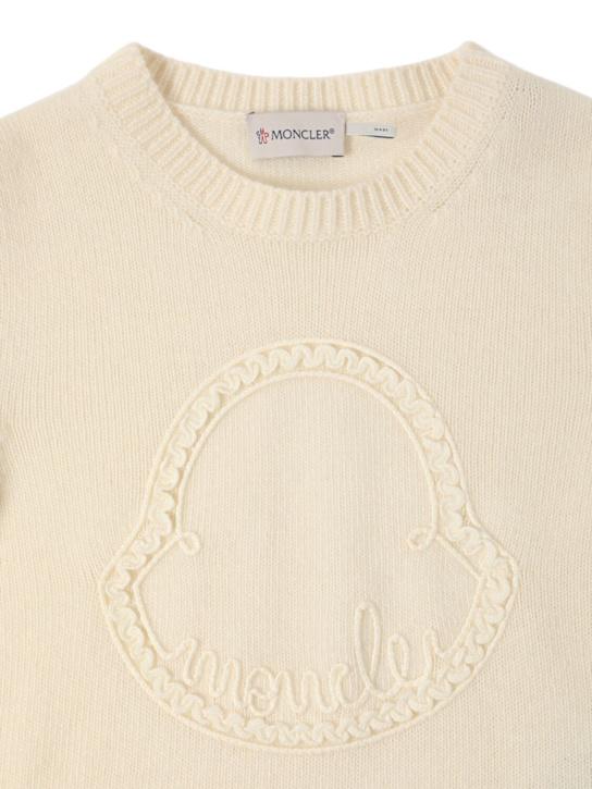 Luisaviaroma Maglia In Lana Vergine E Cashmere Con Logo