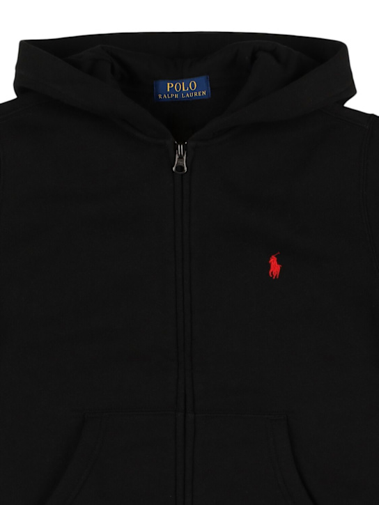 Luisaviaroma Maglia In Misto Cotone Con Zip E Cappuccio