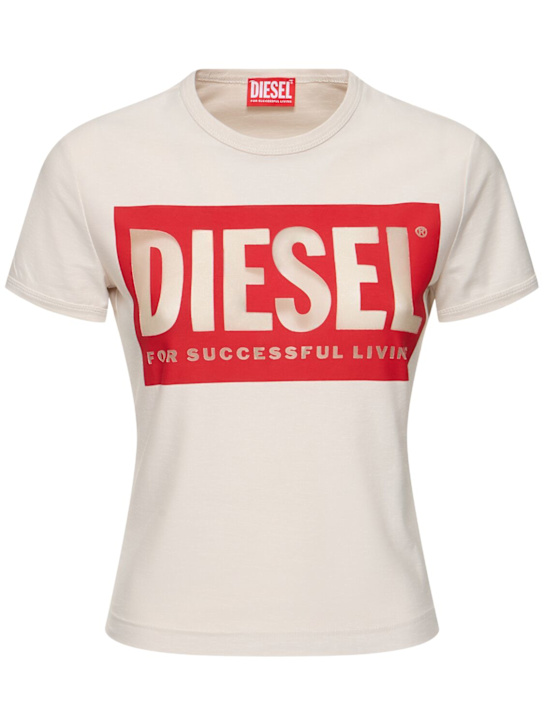 Luisaviaroma Malun cotton jersey logo devoré t-shirt