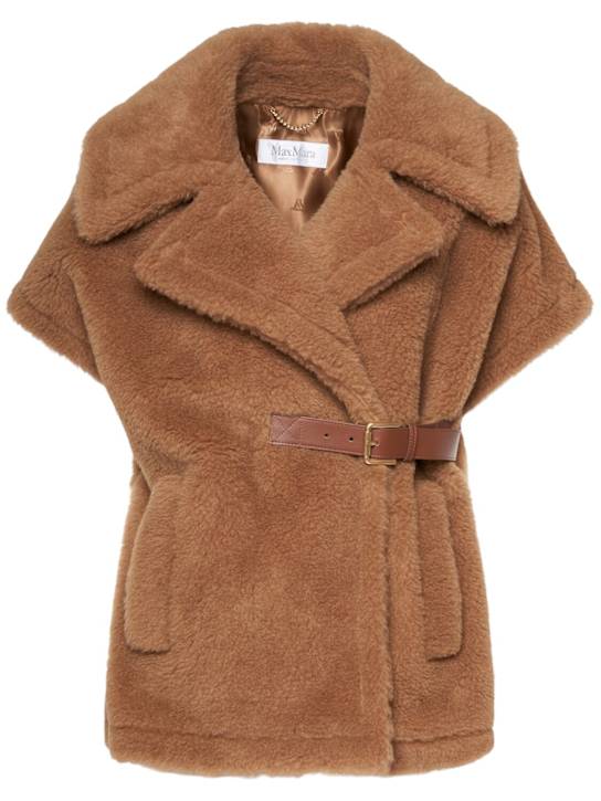 Luisaviaroma Mantella New Abavo in teddy di cammello