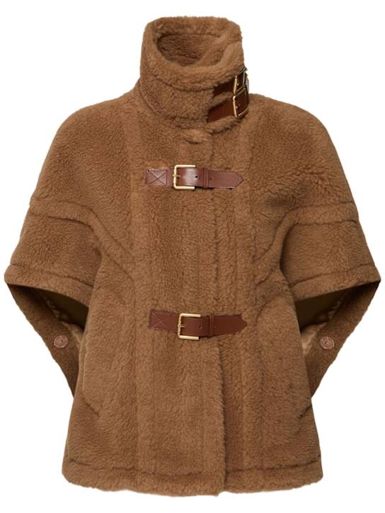 Luisaviaroma Mantella New Rodano in teddy di cammello