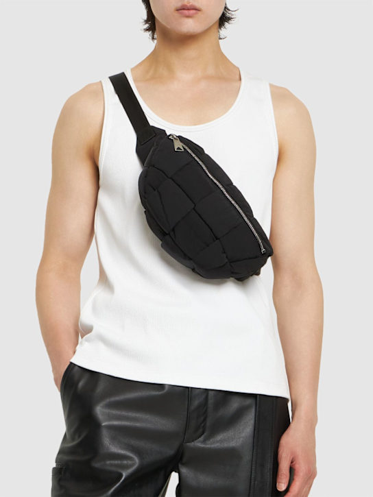 Luisaviaroma Marsupio Imbottito In Nylon Intrecciato