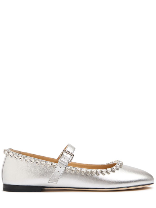 Luisaviaroma Mary Jane Audrey in pelle metallizzata 10mm