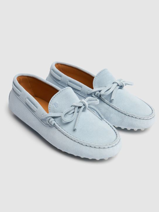 Luisaviaroma Mocassini Gommino In Camoscio Con Lacci