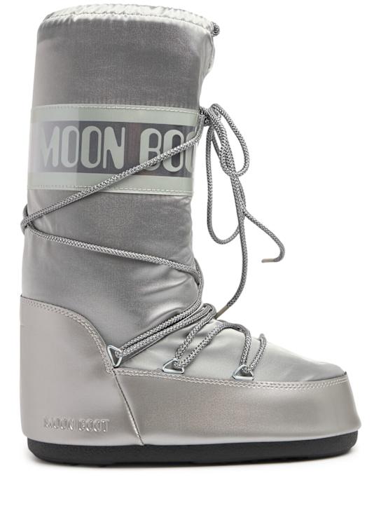 Luisaviaroma Moon Boot alti Icon Glance metallizzati
