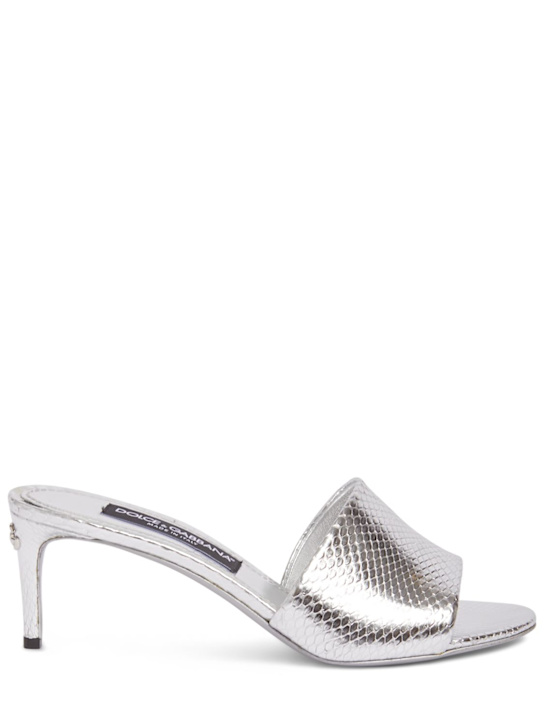 Luisaviaroma Mules Keira in pelle stampa pitone 105mm