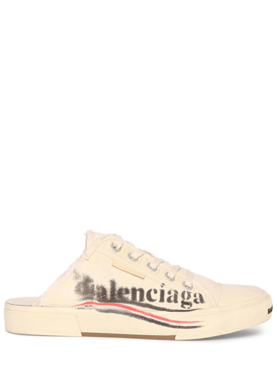 Luisaviaroma Mules Political in cotone con logo 20mm