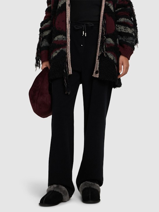 Luisaviaroma Mules Scuffiette II In Camoscio E Shearling 10mm