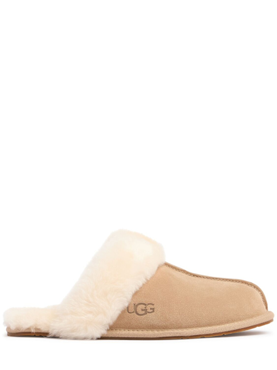 Luisaviaroma Mules Scuffiette II in camoscio e shearling 10mm