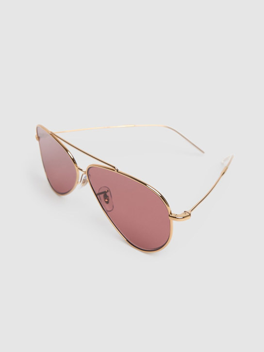 Luisaviaroma Occhiali Da Sole Aviator Reverse In Metallo