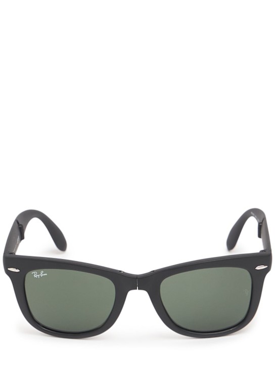Luisaviaroma Occhiali da sole lucidi Folding Wayfarer