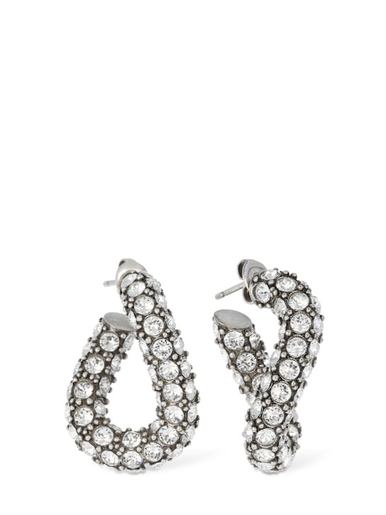 Luisaviaroma Orecchini A Cerchio Funky Con Cristalli