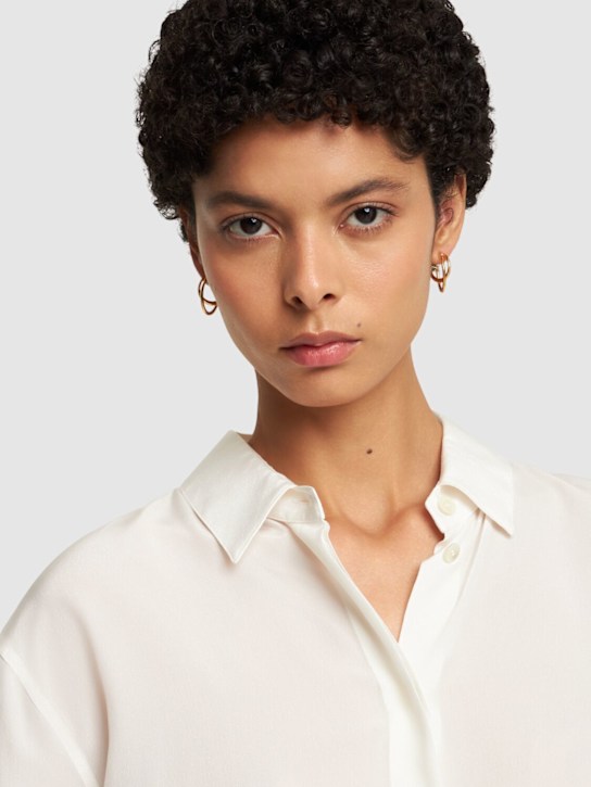 Luisaviaroma Orecchini A Cerchio Mini Initial In Vermeil