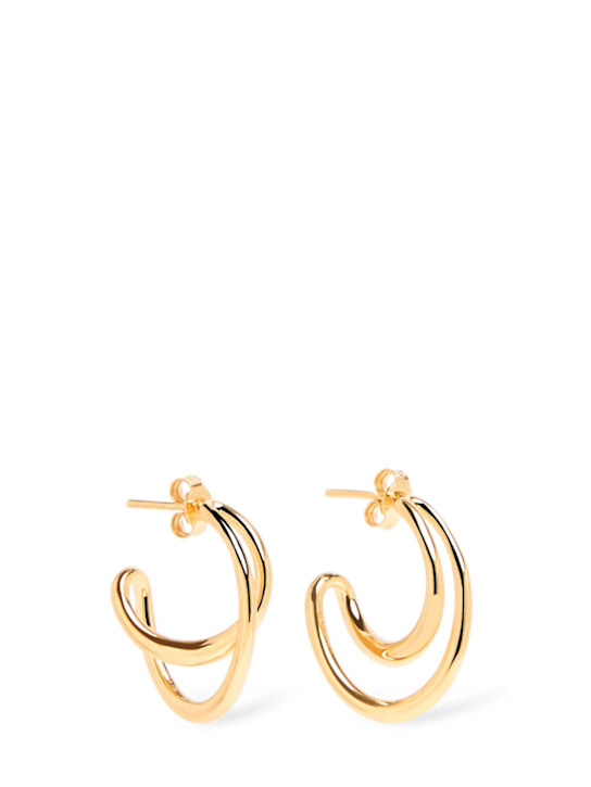 Luisaviaroma Orecchini a cerchio Mini Initial in vermeil
