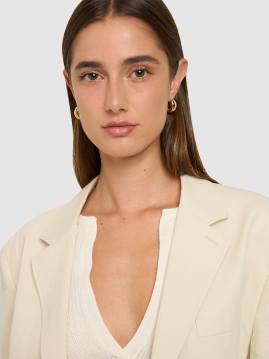 Luisaviaroma Orecchini A Cerchio Oculo Con Cristalli