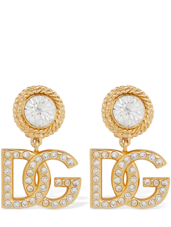 Luisaviaroma Orecchini a clip Diva DG con cristalli