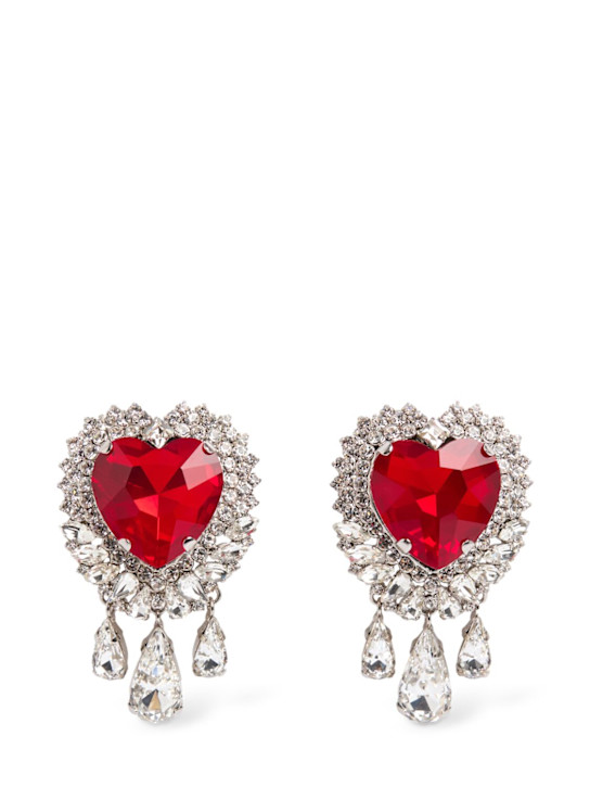 Luisaviaroma Orecchini a cuore con cristalli e gocce
