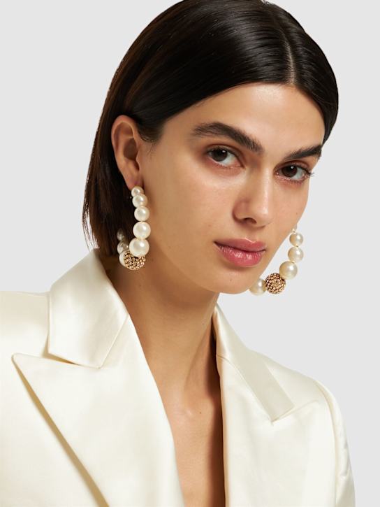 Luisaviaroma Orecchini Bucaneve Con Perle D’imitazione