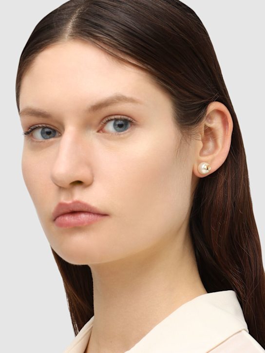 Luisaviaroma Orecchini Con Vlogo E Perle D’imitazione