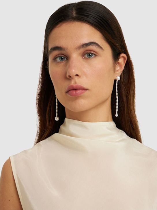 Luisaviaroma Orecchini Corinne Grande In Oro 14kt Con Perle